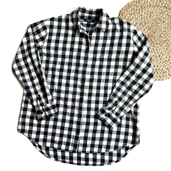 Madewell Buffalo Plaid Flannel Button Down Shirt - Picture 1 of 5